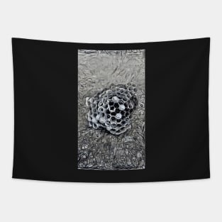 Charcoal Madness Wasp Nest Tapestry