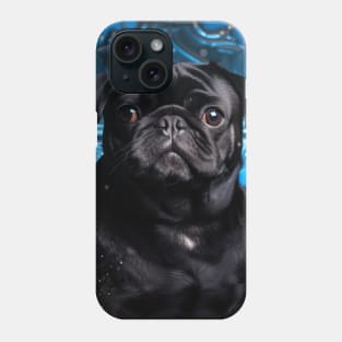 Goth Black Pug Phone Case