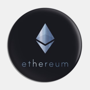 Ethereum (ETH) Logo - Metallic Pin