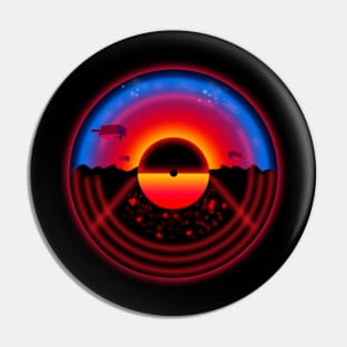 Vinyl Sunset Pin