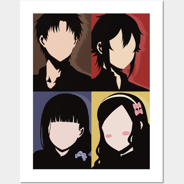 Tomo-chan Is a Girl or Tomo-chan wa Onnanoko Anime Charactcers in  Minimalist Vintage Merch Design