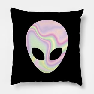 Holographic looking Alien Head Pillow