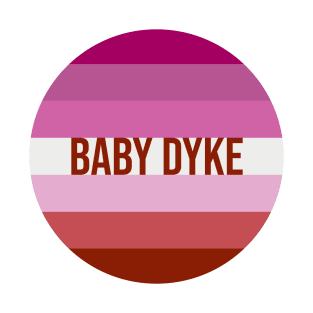 Baby Dyke Lesbian Pride Flag T-Shirt