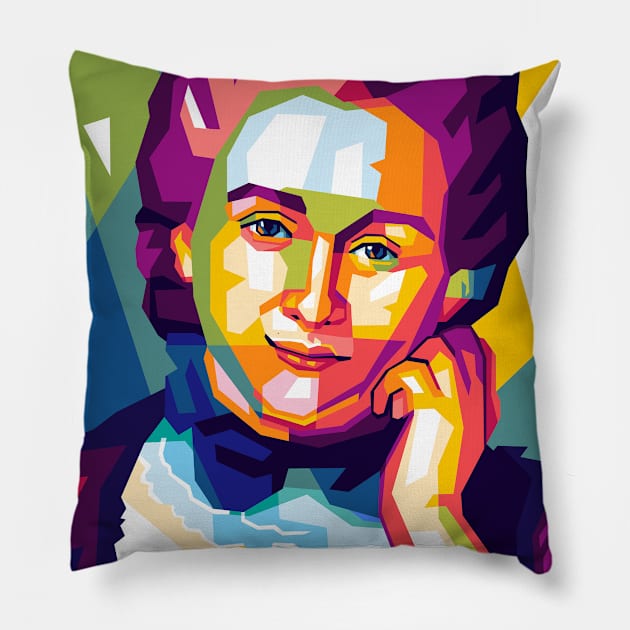 Emilie du Chatelet Pillow by Shecience