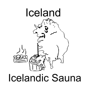A funny map of Iceland T-Shirt