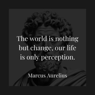 Marcus Aurelius's Insight: Embracing Change and Perception T-Shirt