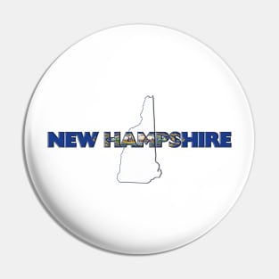 New Hampshire Colored State Letters Pin