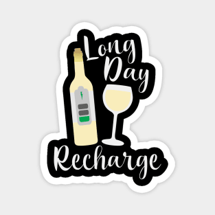 Long Day Recharge White Wine Magnet