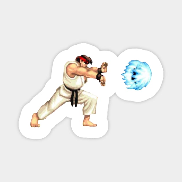 Street Fighter - Ryu - Hadouken Magnet by Xanderlee7