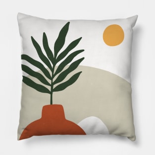 Geometric Abstract Botanical Shapes 1 Pillow