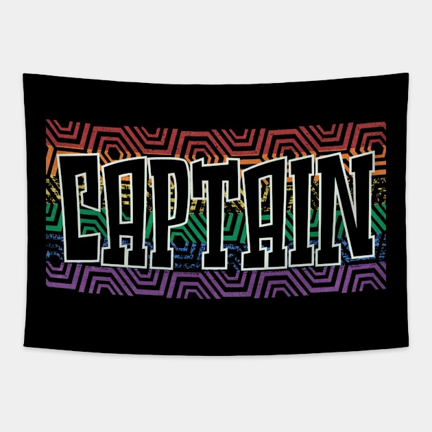 LGBTQ PATTERN USA CAPTAIN Tapestry by Zodiac BeMac