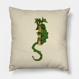 Green Dragon Letter I 2023 Pillow