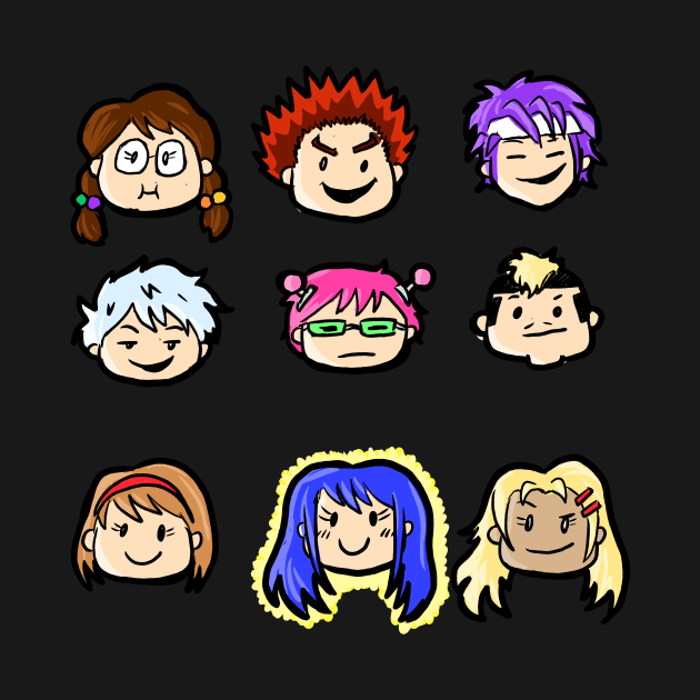 The Saiki K Gang by LexiMelton