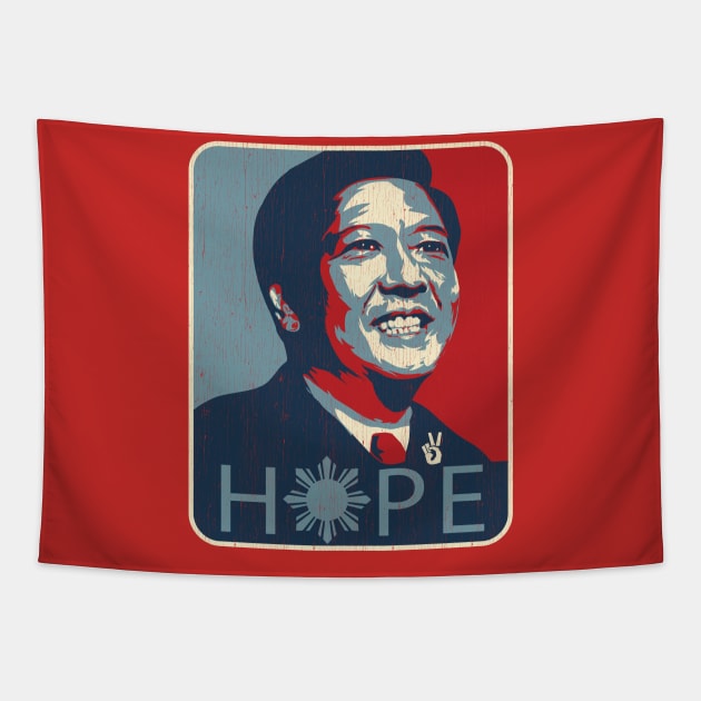 Hope BBM - Bong Bong Marcos Tapestry by Dailygrind