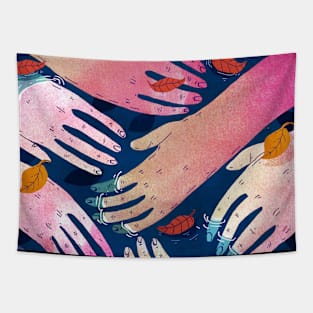 hands Tapestry