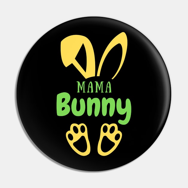 Easter bunny mama Pin by Beyond TShirt