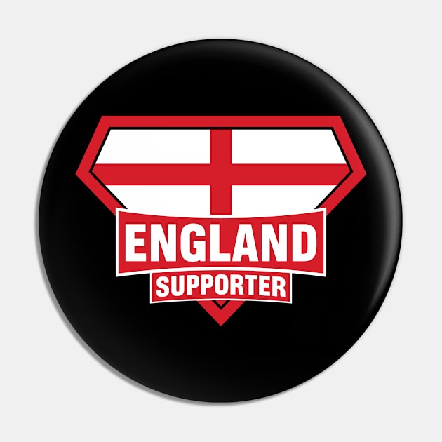 England Super Flag Supporter Pin by ASUPERSTORE