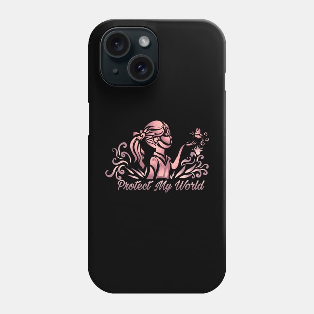 Protect my world 2 Phone Case by Ryou