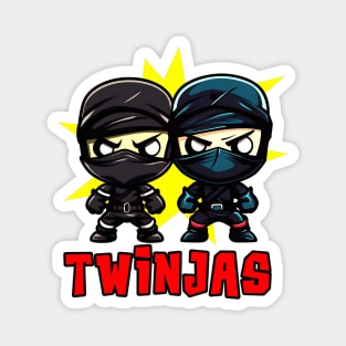 Twinjas Ninja Twins Siblings Twin Boys Magnet
