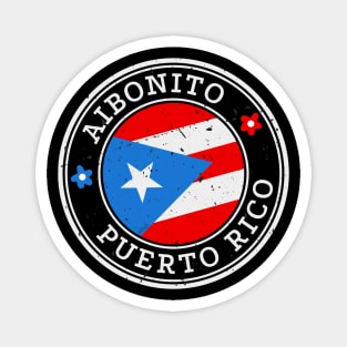 Aibonito Puerto Rico Puerto Rican Pride Flag Magnet