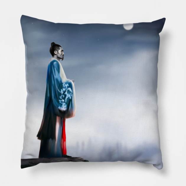 Wudang Wizard Pillow by ILYOart