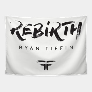 REBIRTH Logo (White) Tapestry