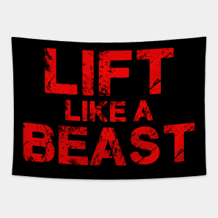 Lift Like a Beast Workout Tapestry