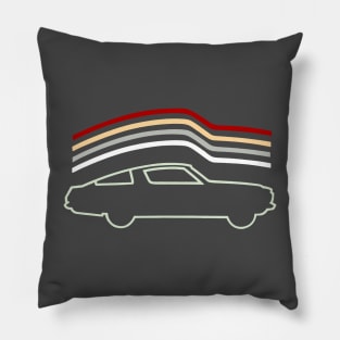 1965 Plymouth Barracuda silhouette Pillow