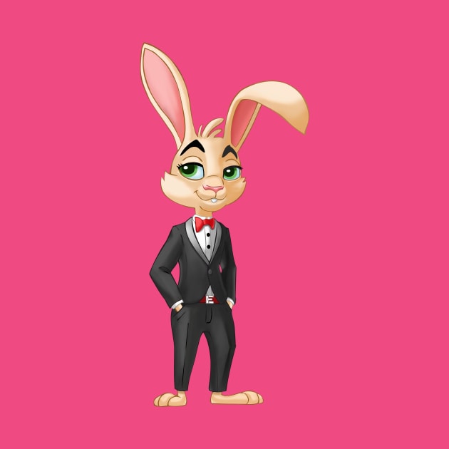 Bunny in a smoking suit by Taya_art