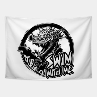 Swim with me! - Sea Monster Tapestry