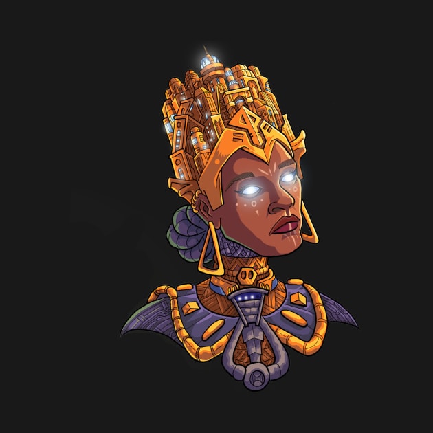 AfroFuturist Queen by AfrAsian-Mafia