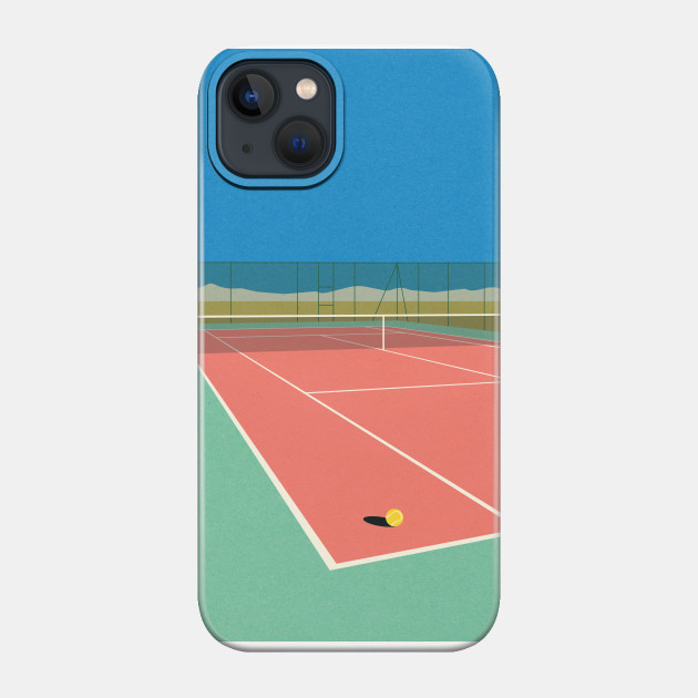 Tennis Court In The Desert - Tennis - Phone Case