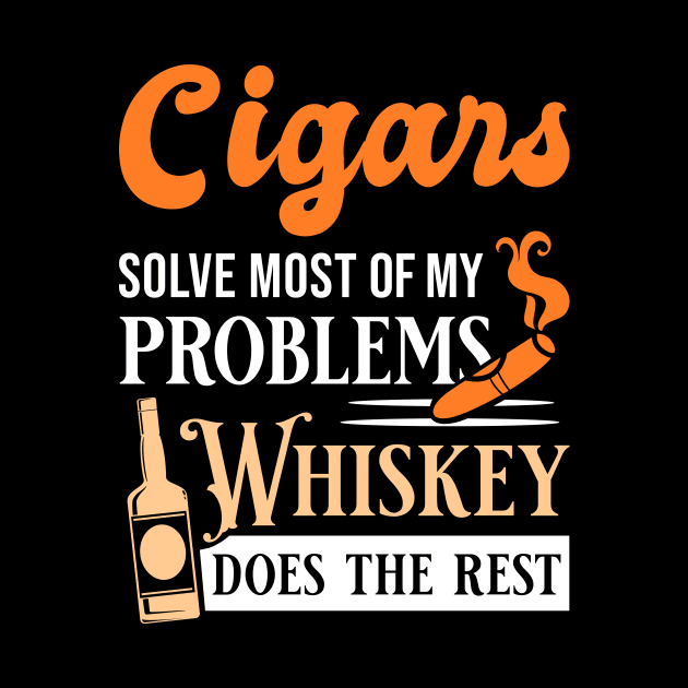 Funny Cigars And Whiskey Quote by GigibeanCreations