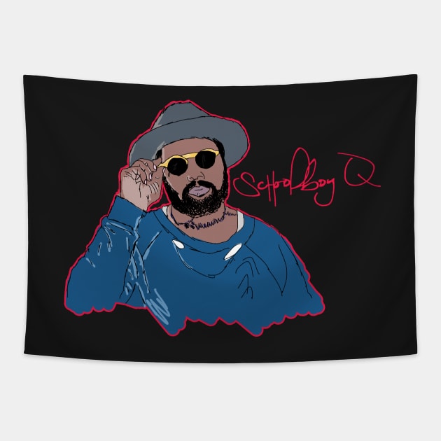 Schoolboy Q Tapestry by Duzgoren