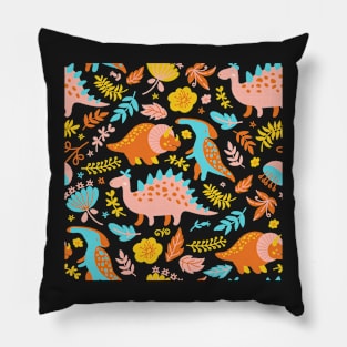 Colourful Dinosaurs Pillow