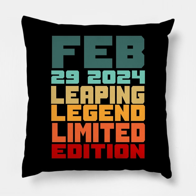 Feb 29th leaping legend Pillow by Mayathebeezzz