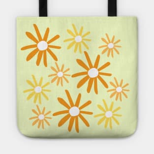 Simple Hand Drawn Flowers Pattern Tote