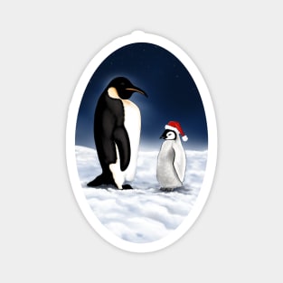 Christmas Penguins Magnet