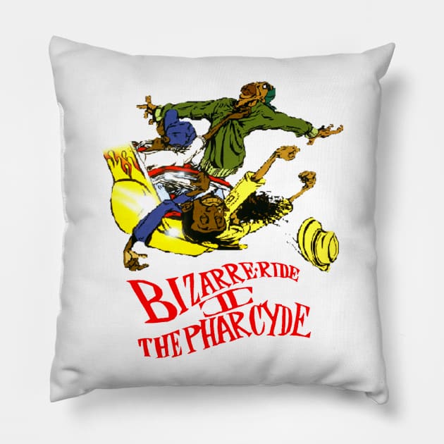 Bizarre Ryde To The Pharcyde Pillow by StrictlyDesigns