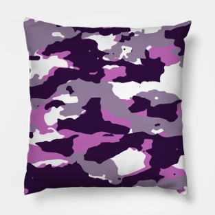 Purple Camouflage Pattern Pillow