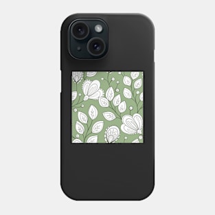 Spring Pattern with Floral Motifs Phone Case