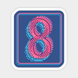 My lucky number Eight 8 Magnet