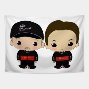 Valtteri and Zhou cute teammates Tapestry