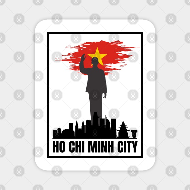 Ho Chi Minh City Vietnam Magnet by EKLZR