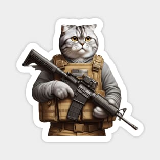 Tactical Cat Magnet