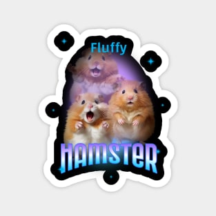 Cute Funny Fluffy Hamster Magnet