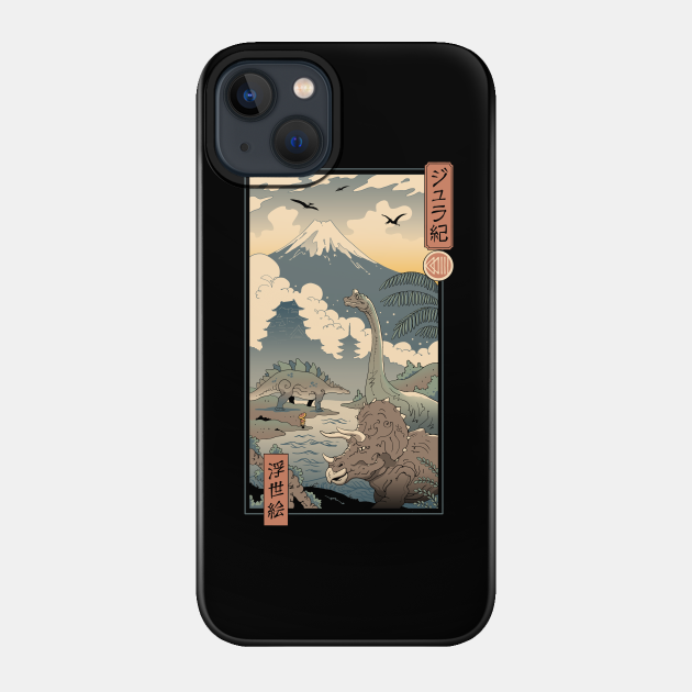 Jurassic Ukiyo-e 1 - Dinosaur - Phone Case