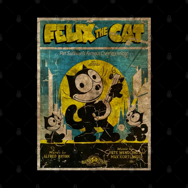 Felix The Cat - Poster Retro by secukupnya