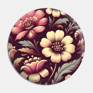 Flowers Blooming Pin