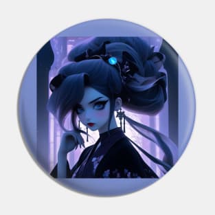 Japanese gothic girl Pin